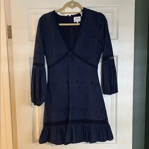 Navy Blue Mini Dress